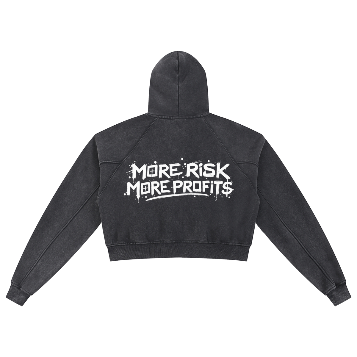 “More Risk” Women’s Cropped Hoodie