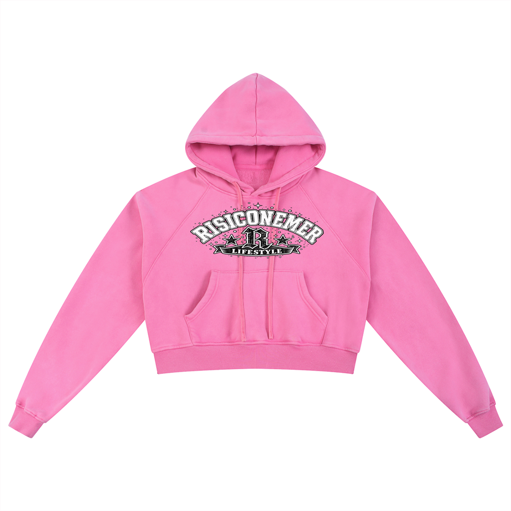 “More Risk” Women’s Cropped Hoodie